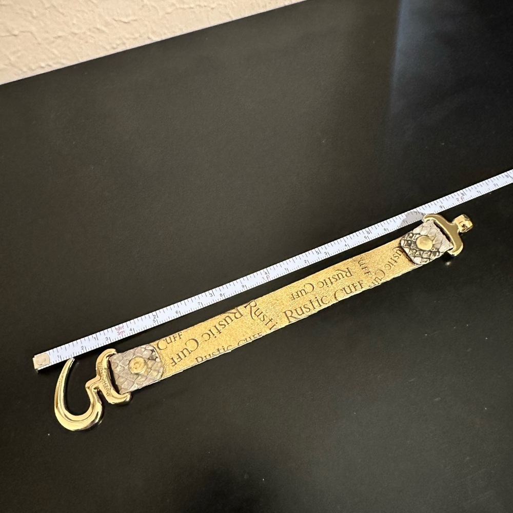 Rustic Cuff Cream Python Hook - image 2